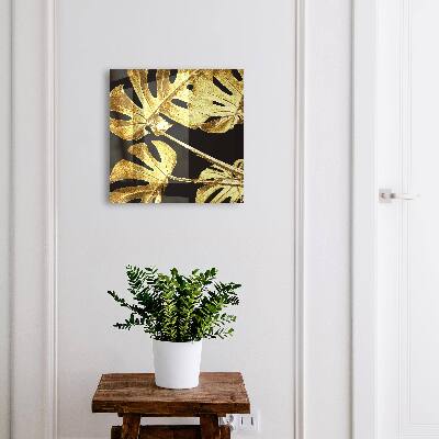Schlüsselbox mit Monstera-Blatt-Motiv