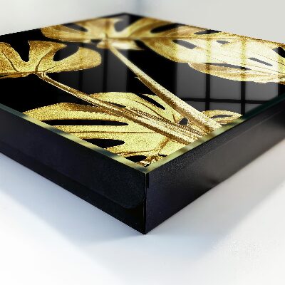Schlüsselbox mit Monstera-Blatt-Motiv