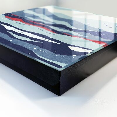 Schlüsselbox mit Motiv Blaue Wellen