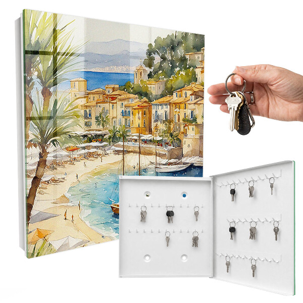 Schlüsselkasten mit Motiv Küstenlandschaft