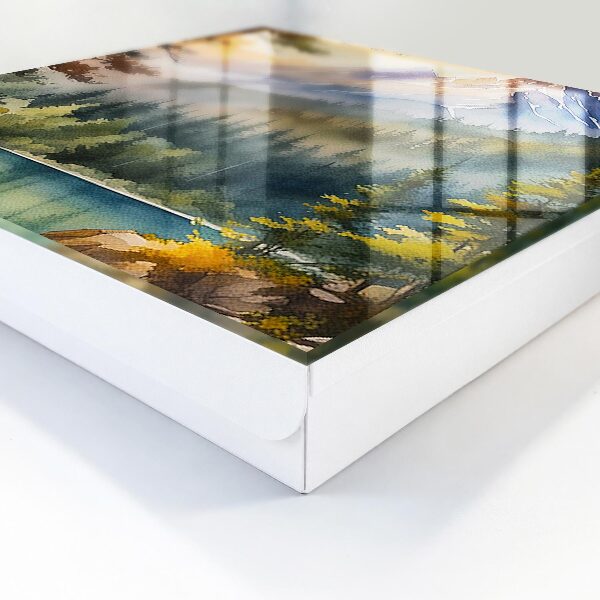 Schlüsselbox für die Wand mit Berglandschaft-Motiv