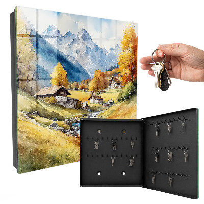 Schlüsselbox mit Motiv Ruhe in den Bergen