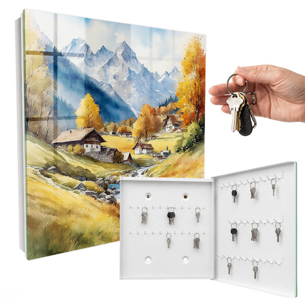 Schlüsselbox mit Motiv Ruhe in den Bergen