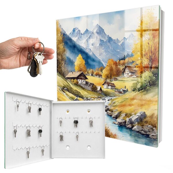 Schlüsselbox mit Motiv Ruhe in den Bergen