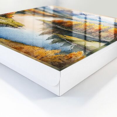 Schlüsselbox zur Wandmontage Motiv herbstliche Berge