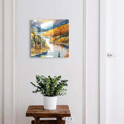 Schlüsselbox mit dem Motiv Herbst in den Bergen