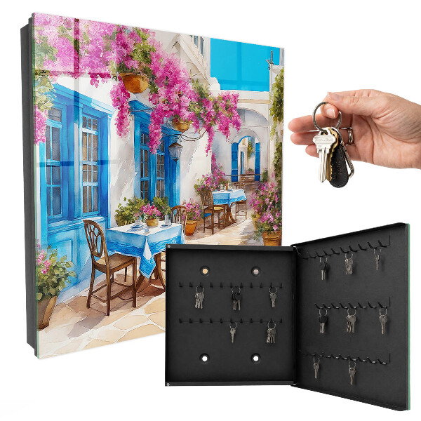 Schlüsselkasten mit Blumenallee Motiv