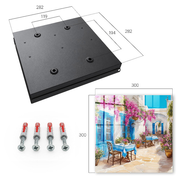 Schlüsselkasten mit Blumenallee Motiv