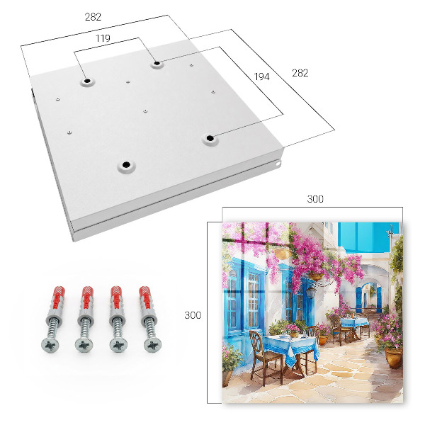Schlüsselkasten mit Blumenallee Motiv