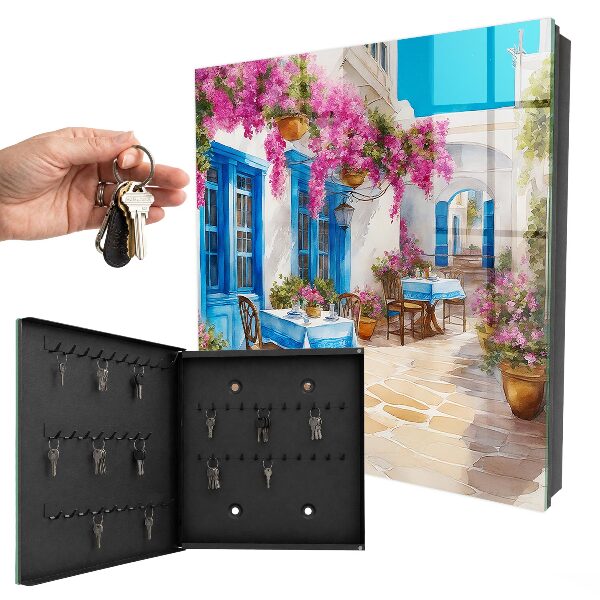Schlüsselkasten mit Blumenallee Motiv