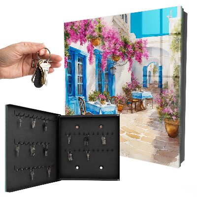 Schlüsselkasten mit Blumenallee Motiv