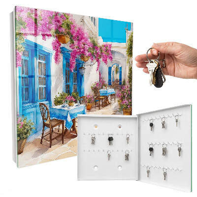 Schlüsselkasten mit Blumenallee Motiv