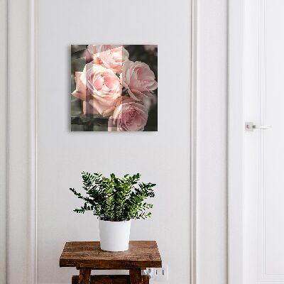 Schlüsselkasten für die Wand mit Motiv Rosa Rosen