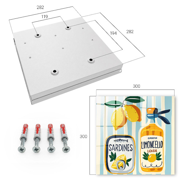 Schlüsselbox für die Wand mit italienischen Motiven