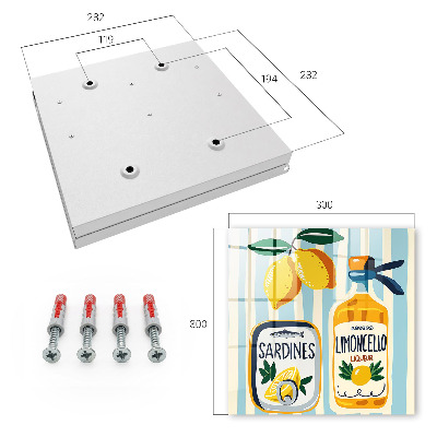 Schlüsselbox für die Wand mit italienischen Motiven