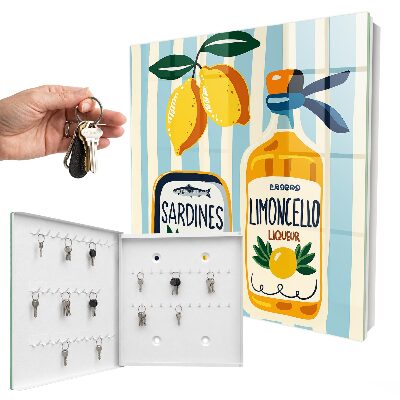 Schlüsselbox für die Wand mit italienischen Motiven