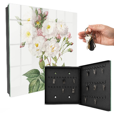 Schlüsselbox für die Wand mit Motiv Der Zauber der Blumen