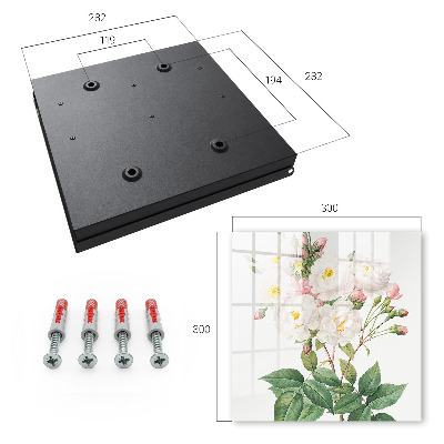 Schlüsselbox für die Wand mit Motiv Der Zauber der Blumen