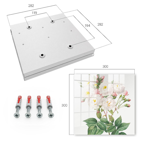 Schlüsselbox für die Wand mit Motiv Der Zauber der Blumen