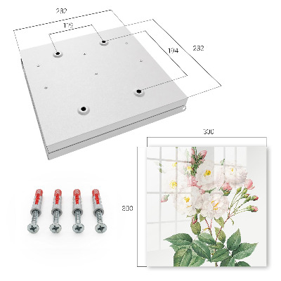 Schlüsselbox für die Wand mit Motiv Der Zauber der Blumen