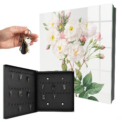 Schlüsselbox für die Wand mit Motiv Der Zauber der Blumen
