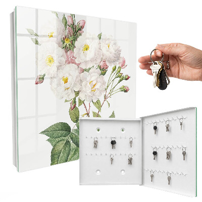 Schlüsselbox für die Wand mit Motiv Der Zauber der Blumen