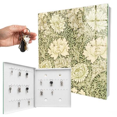 Schlüsselkasten mit Blumenmuster