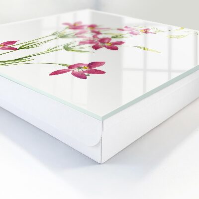 Schlüsselbox für die Wand mit Motiv Rosa Blüten