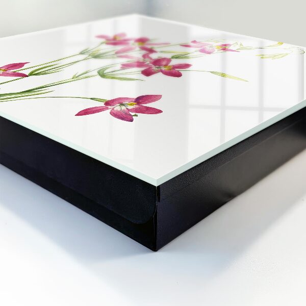 Schlüsselbox für die Wand mit Motiv Rosa Blüten