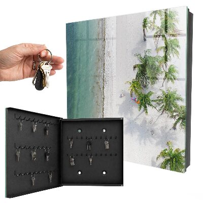 Schlüsselkasten mit Motiv tropischer Strand