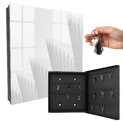 Schlüsselbox zur Wandmontage mit Motiv abstrakte Architektur
