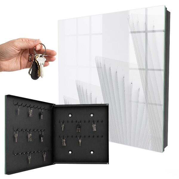 Schlüsselbox zur Wandmontage mit Motiv abstrakte Architektur