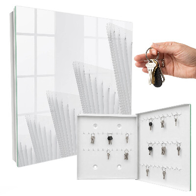 Schlüsselbox zur Wandmontage mit Motiv abstrakte Architektur