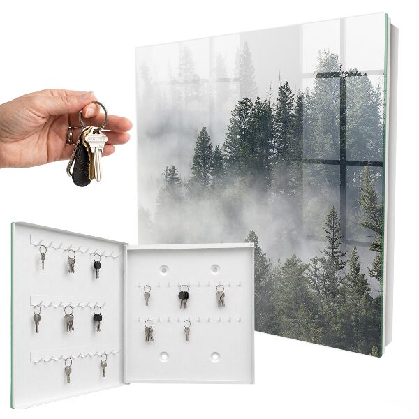 Schlüsselkasten mit Motiv Nebelwald