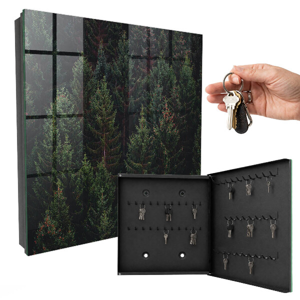 Schlüsselkasten mit Motiv Grüner Wald