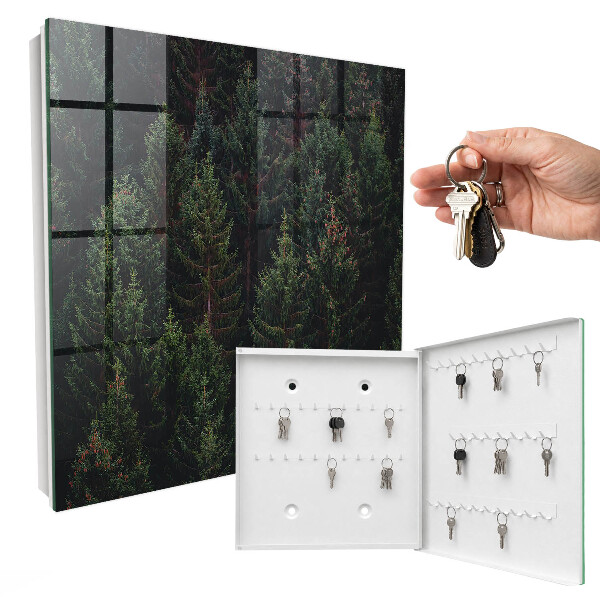 Schlüsselkasten mit Motiv Grüner Wald