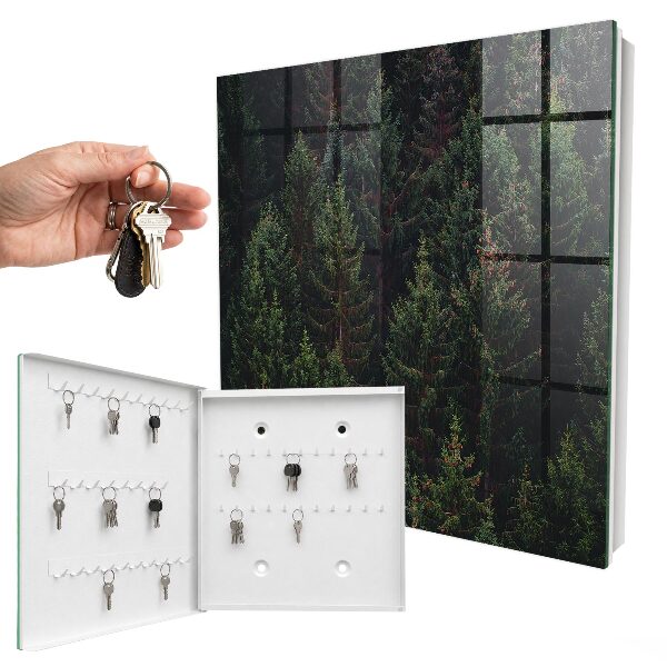 Schlüsselkasten mit Motiv Grüner Wald