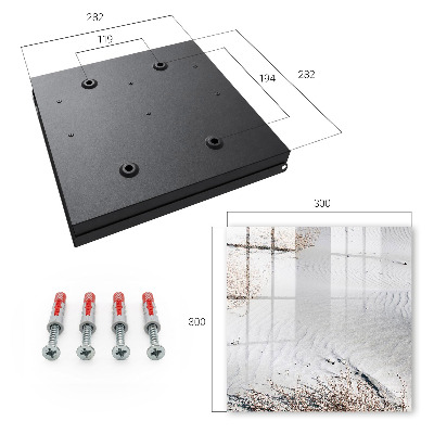 Schlüsselbox für die Wand im Design Sandwellen