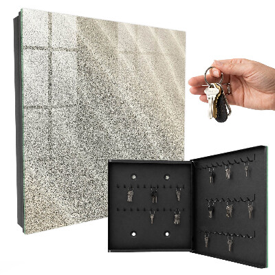 Schlüsselkasten mit Schaumwellen-Design
