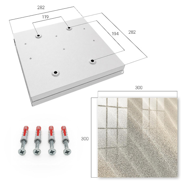 Schlüsselkasten mit Schaumwellen-Design
