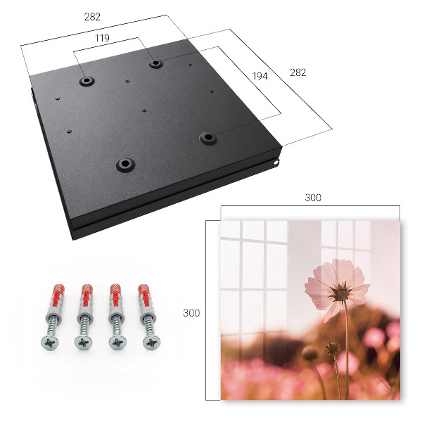 Schlüsselbox mit floralem Eleganz-Design