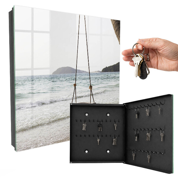 Schlüsselbox zur Wandmontage Motiv Idylle am Strand