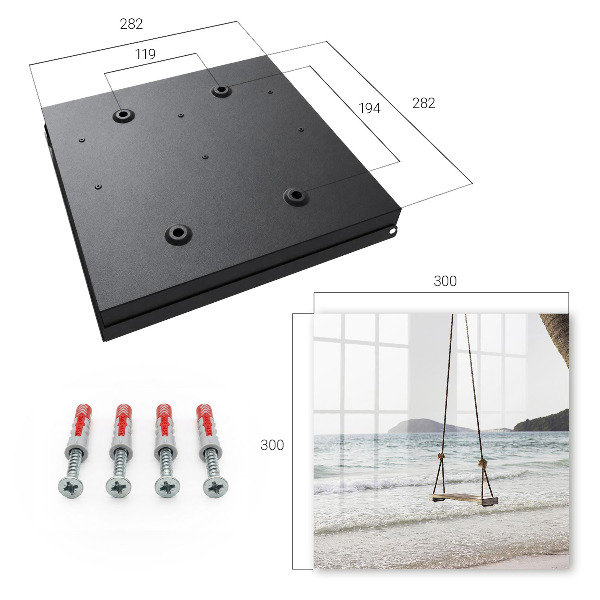 Schlüsselbox zur Wandmontage Motiv Idylle am Strand
