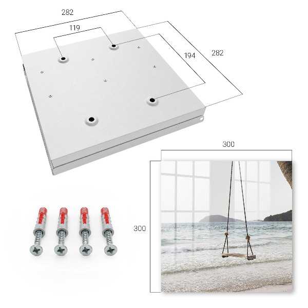 Schlüsselbox zur Wandmontage Motiv Idylle am Strand