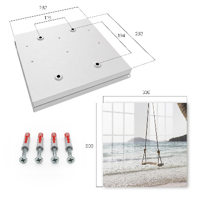 Schlüsselbox zur Wandmontage Motiv Idylle am Strand
