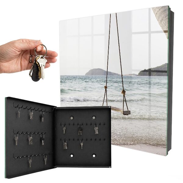 Schlüsselbox zur Wandmontage Motiv Idylle am Strand
