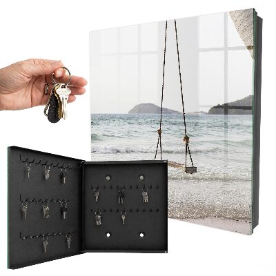 Schlüsselbox zur Wandmontage Motiv Idylle am Strand