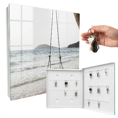 Schlüsselbox zur Wandmontage Motiv Idylle am Strand