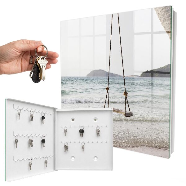 Schlüsselbox zur Wandmontage Motiv Idylle am Strand