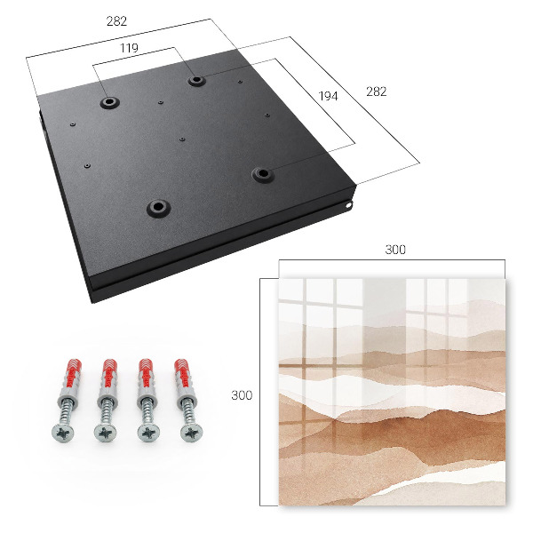 Schlüsselbox im Design Pastellwellen